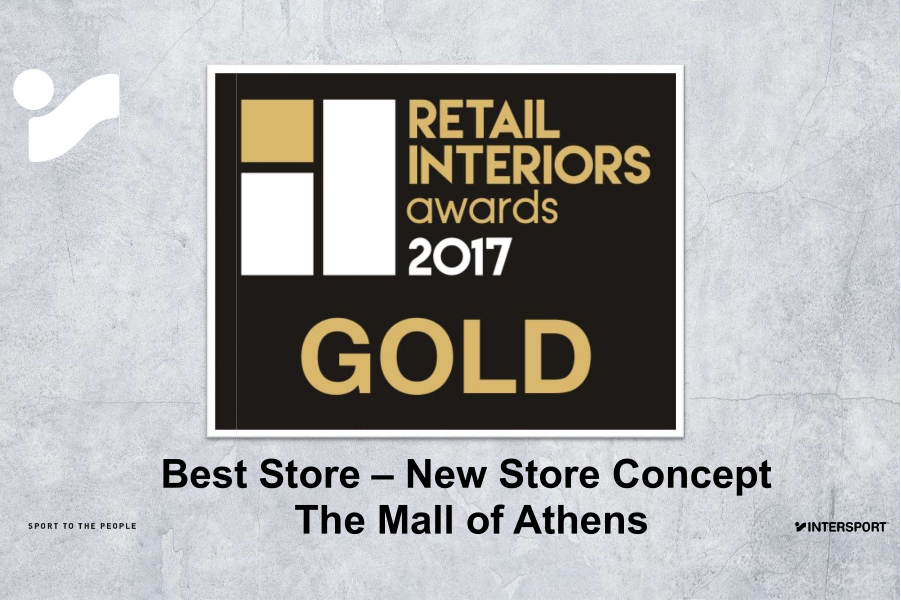 GOLDEN AWARD FOR INTERSPORT NEW STORE CONCEPT
